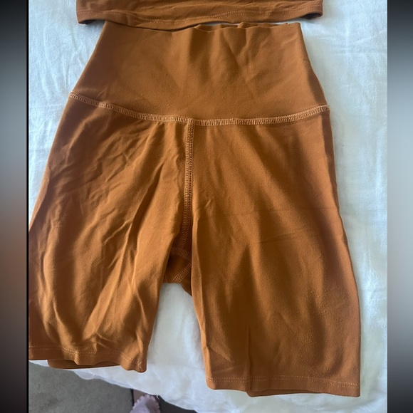 Carbon38 Rust One-Shoulder Set - Picture 2 of 5